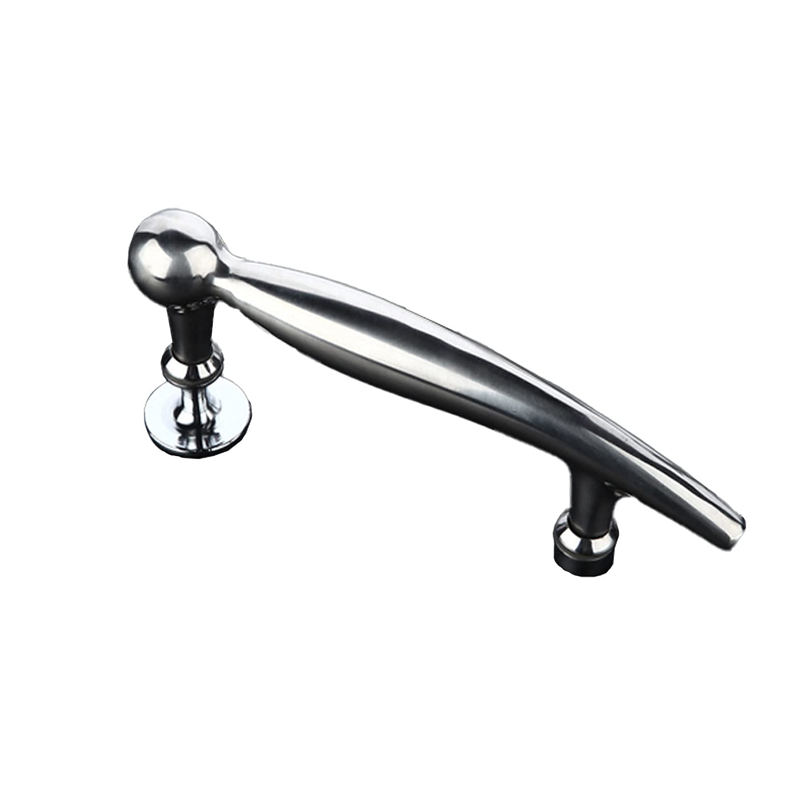 Stainless Steel Shower Door Handle - Heavy Duty Push Pull for Bathroom Glass Doors (145mm) - Replace Old Handles