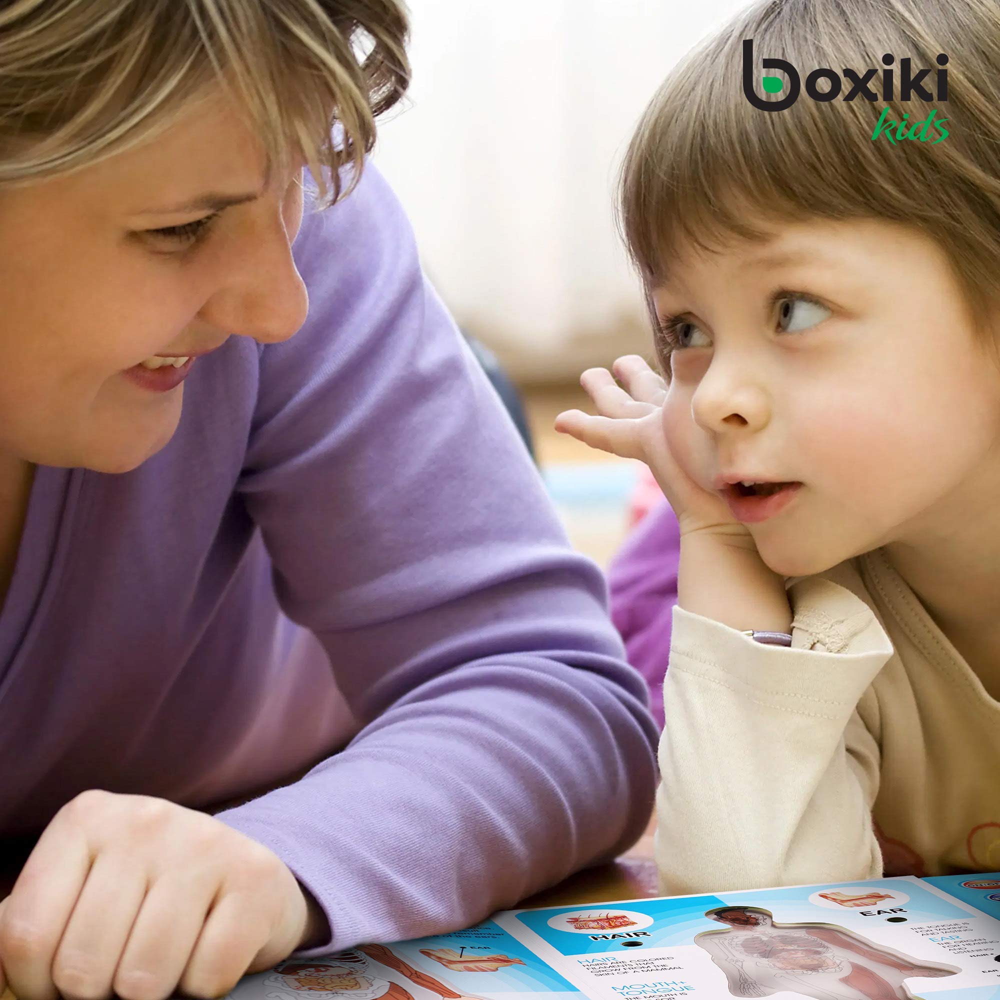 Boxiki Kids Human Body Book - Interactive Science Activity Book for Children Ages 3+ | Educational Learning Toy for Preschool & Kindergarten | Perfect for Homeschooling & Classroom STEM Activities