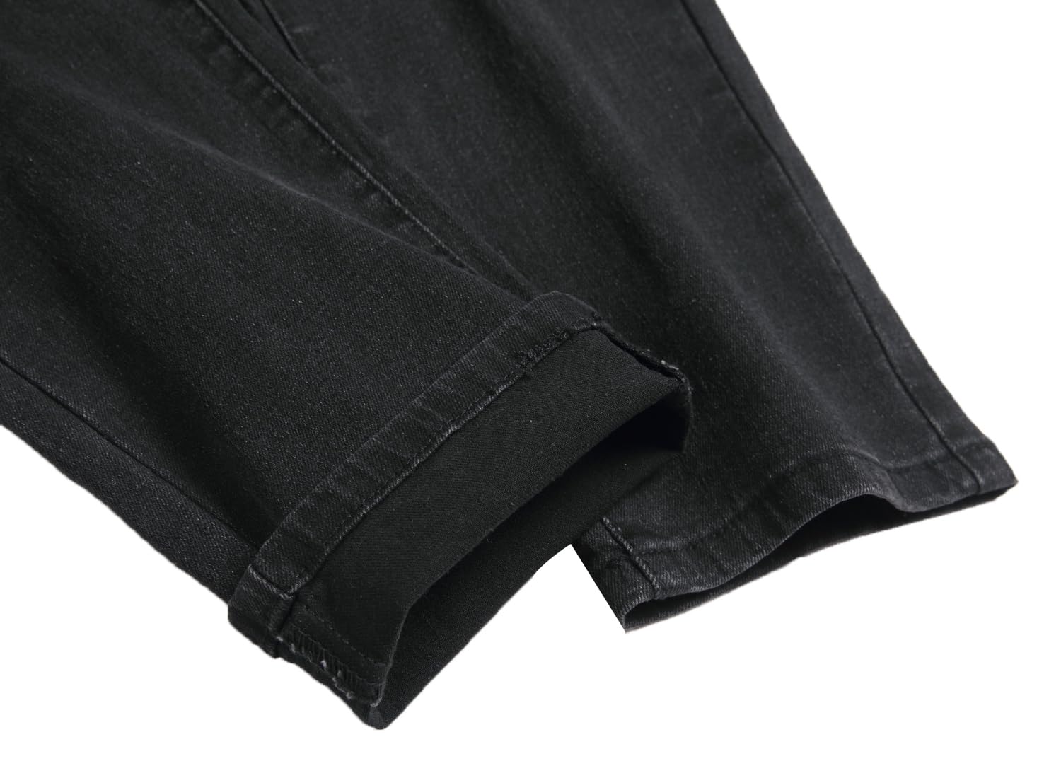 Men's Slim Fit Ripped Straight Leg Jeans - Black Distressed Denim Pants for Casual Wear & Street Style | Regular Length, Comfortable Fit for Daily Outfits, Dating and Weekend Looks