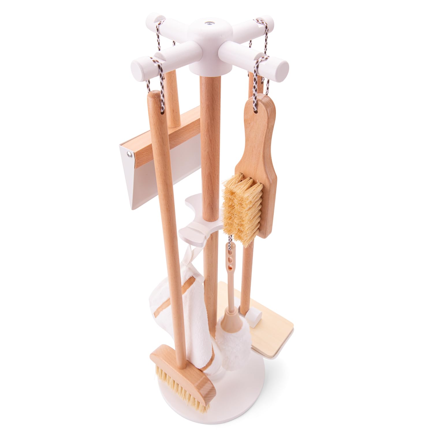 New Classic Wooden Cleaning Toy Kit 18375 - Pretend Play Set for Kids, Montessori Learning & Housekeeping Role Play