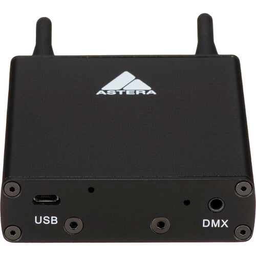 AsteraBox CRMX Wireless DMX Transmitter for Professional Lighting Control - Perfect for Stage, Studio, and Event Production