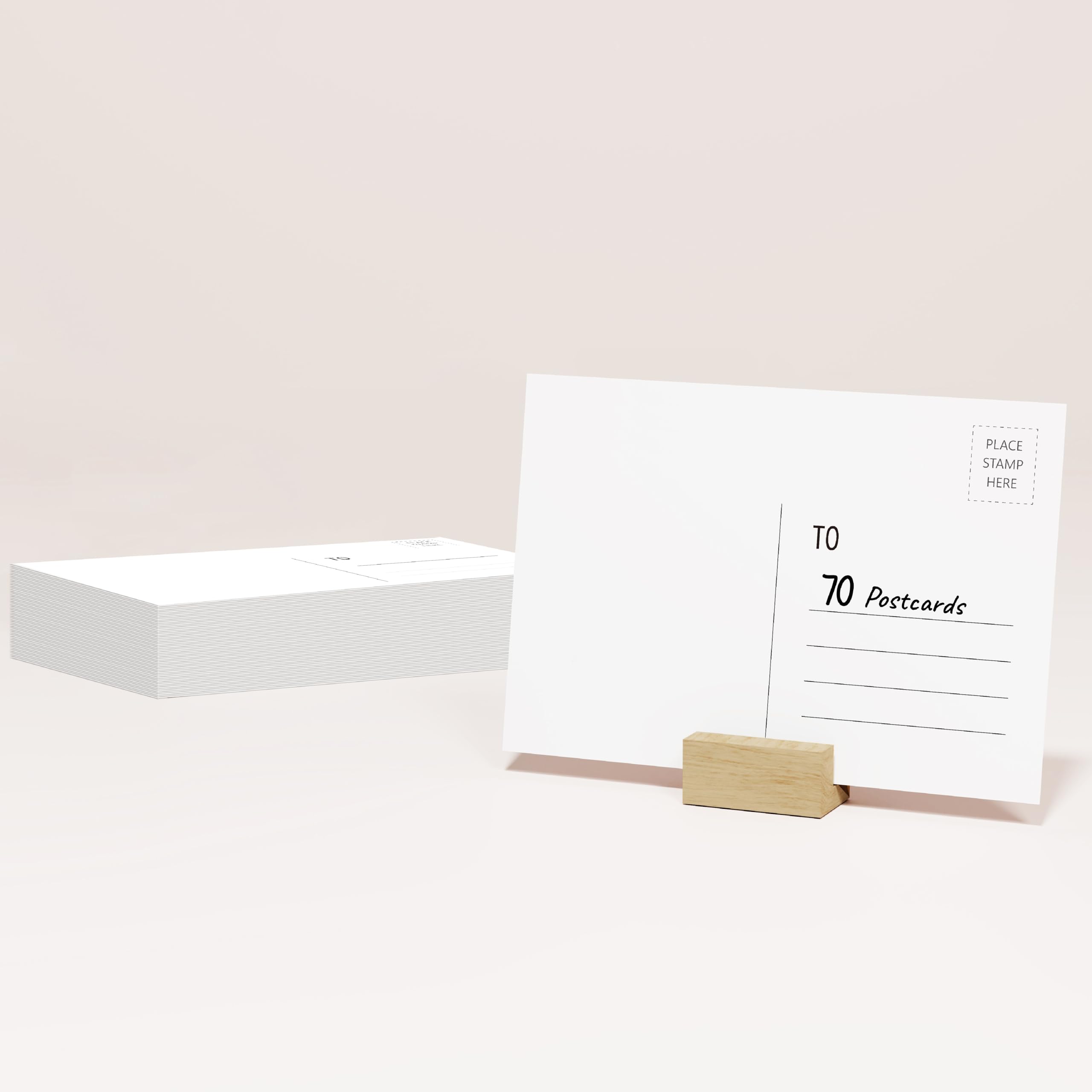 70 PCS Blank Printable Postcards with Mailing Side, 6