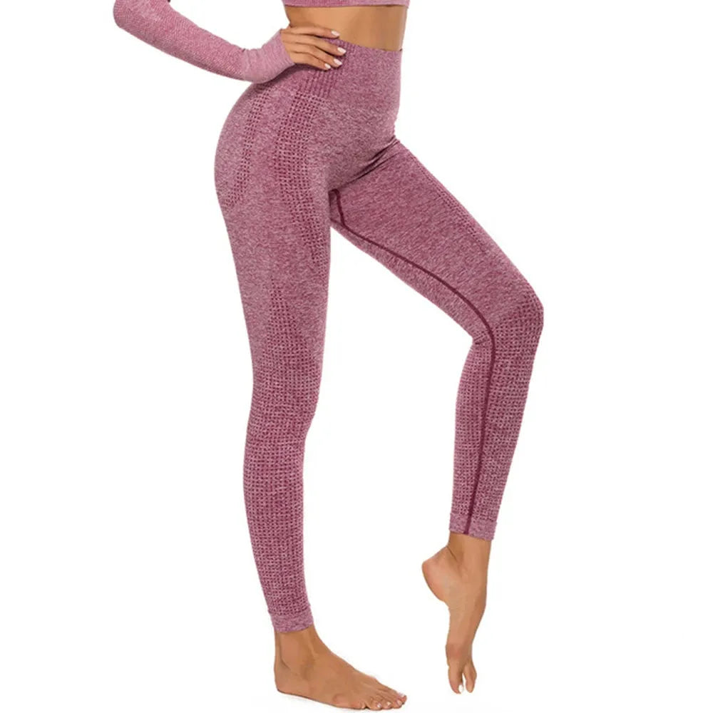 High Waist Seamless Leggings for Women - Push Up Yoga Pants with Elastic Waistband for Running, Gym & Fitness | Comfortable Workout Tights for Yoga, Pilates & Daily Wear
