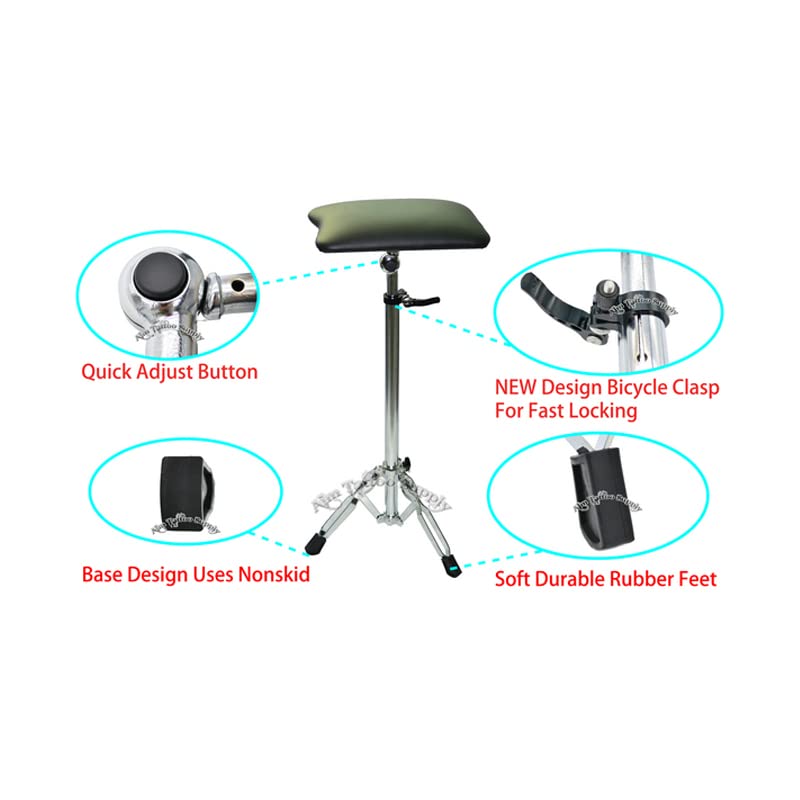 Professional Portable Tattoo Armrest Stand - Adjustable Height & Ultra Stable Support for Tattoo Artists | Perfect for Studio, Home & Mobile Tattooing Sessions