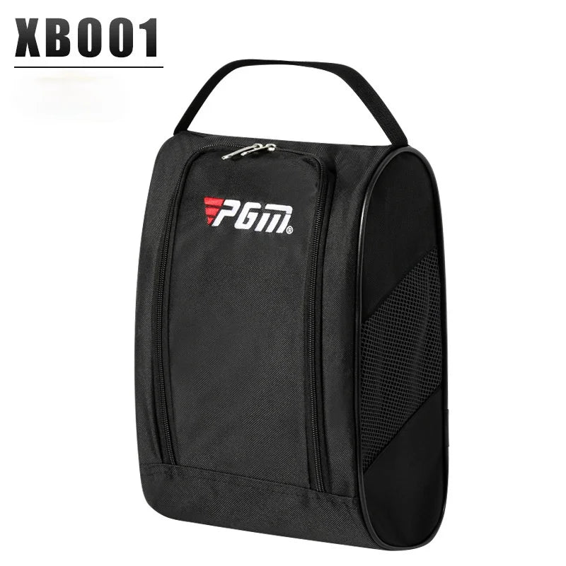PGM Portable Mini Golf Shoe Bag - Lightweight Nylon Golf Ball Holder & Tee Organizer - Breathable Sports Accessories Pouch for Golfers | Perfect for Travel, Course & Storage