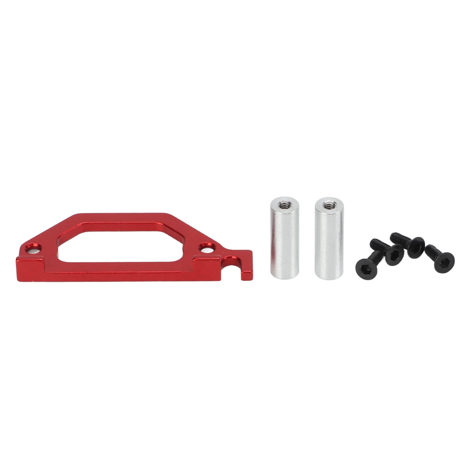 High Strength Aluminum Alloy RC Servo Mount Upgrade Parts for Latrax Teton 1/18 RC Crawler Car - Red | Durable Servo Bracket for Off-Road Racing & Rock Crawling Scenes