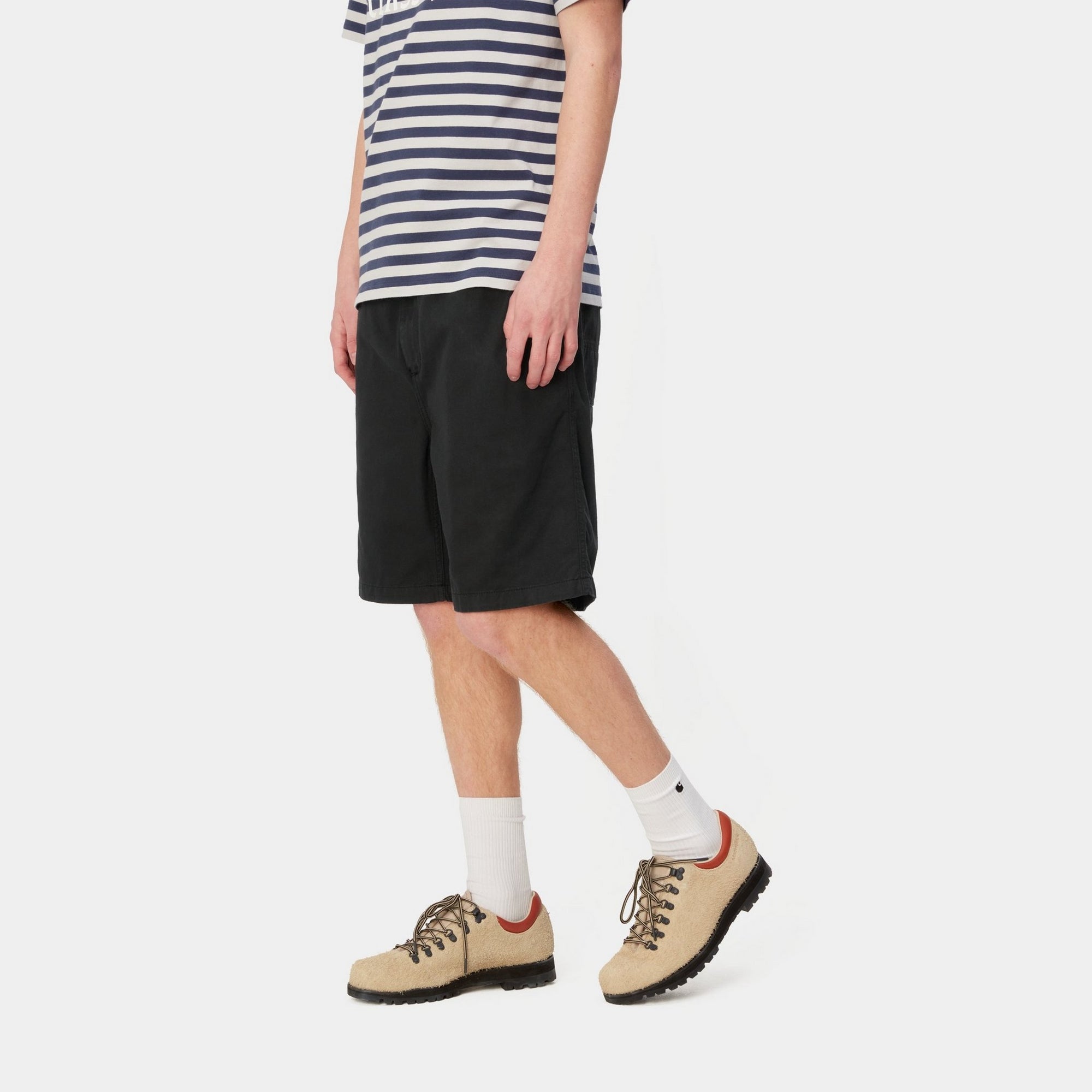 Flint Shorts for Men - Black Garment Dyed Casual Shorts | Perfect for Summer, Travel & Outdoor Activities