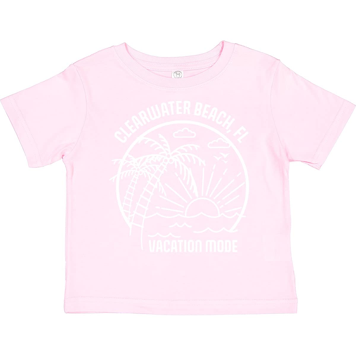 Inktastic Summer Vacation Mode Clearwater Beach Florida Toddler T-Shirt - Cute Florida Beach Graphic Tee for Toddlers, Boys & Girls - Perfect for Family Vacations, Beach Trips & Summer Outfits