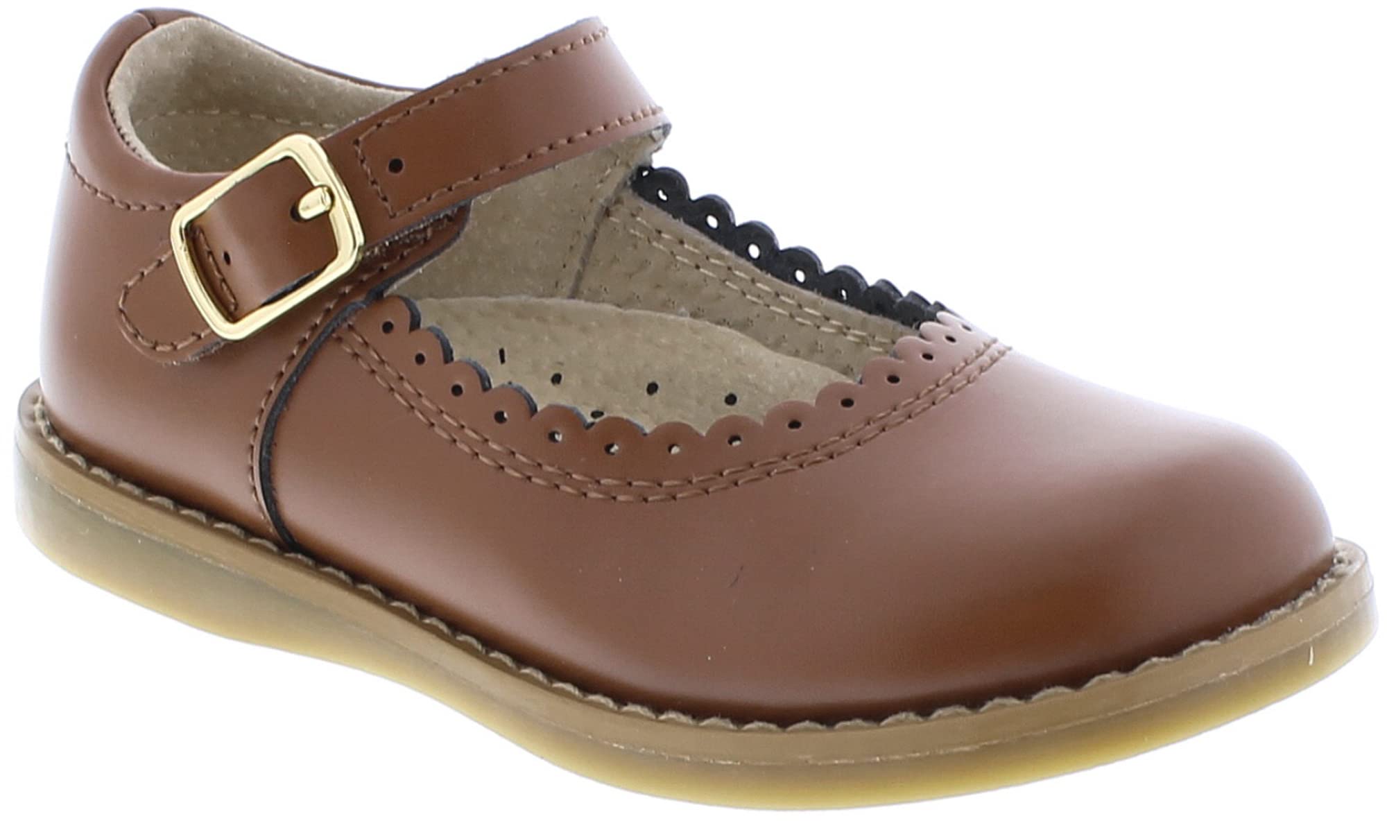 FOOTMATES Baby Girls Mary Jane Flats - Allie Style for Infant, Toddler & Little Kids | Comfortable & Stylish Shoes for School, Parties & Everyday Wear