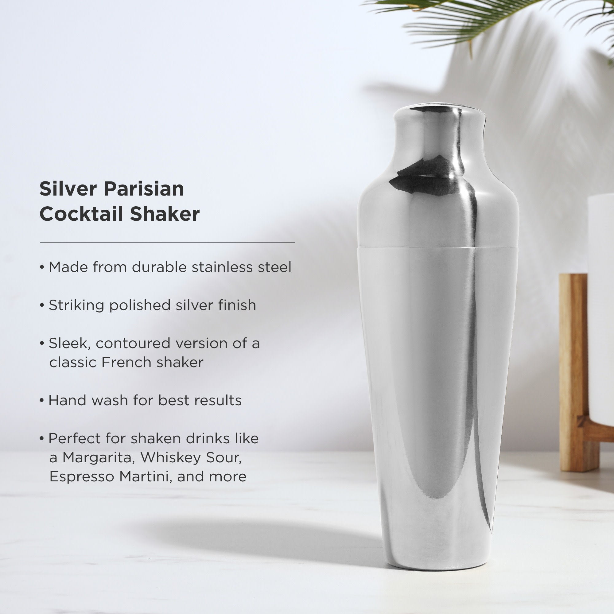 Premium Harrison Parisian Cocktail Shaker Set - 28oz Stainless Steel Bar Mixing Tools for Martini, Margarita & Mojito - Perfect for Home Bars, Parties & Professional Bartenders