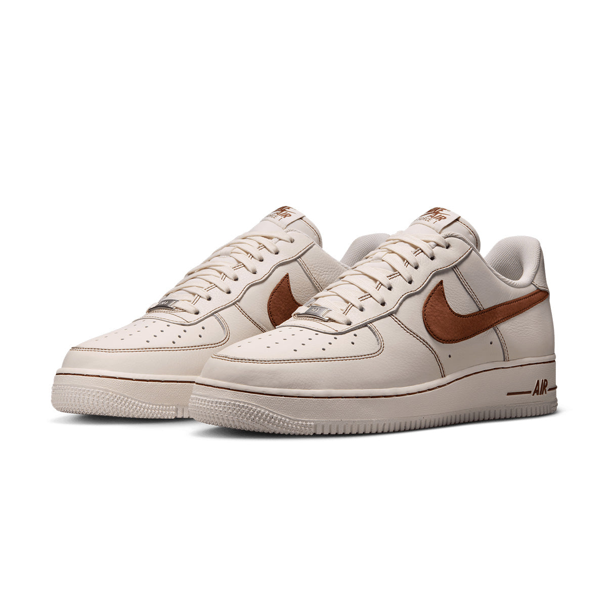 Nike Air Force 1 '07 LV8 Men's Sneakers in Ivory Brown - Classic Basketball Shoes for Casual Wear & Street Style