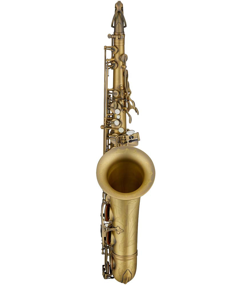 Antigua Winds TS4248 PowerBell Bb Tenor Saxophone - Professional Brass Instrument with Antique Finish for Jazz, Band & Studio Performance