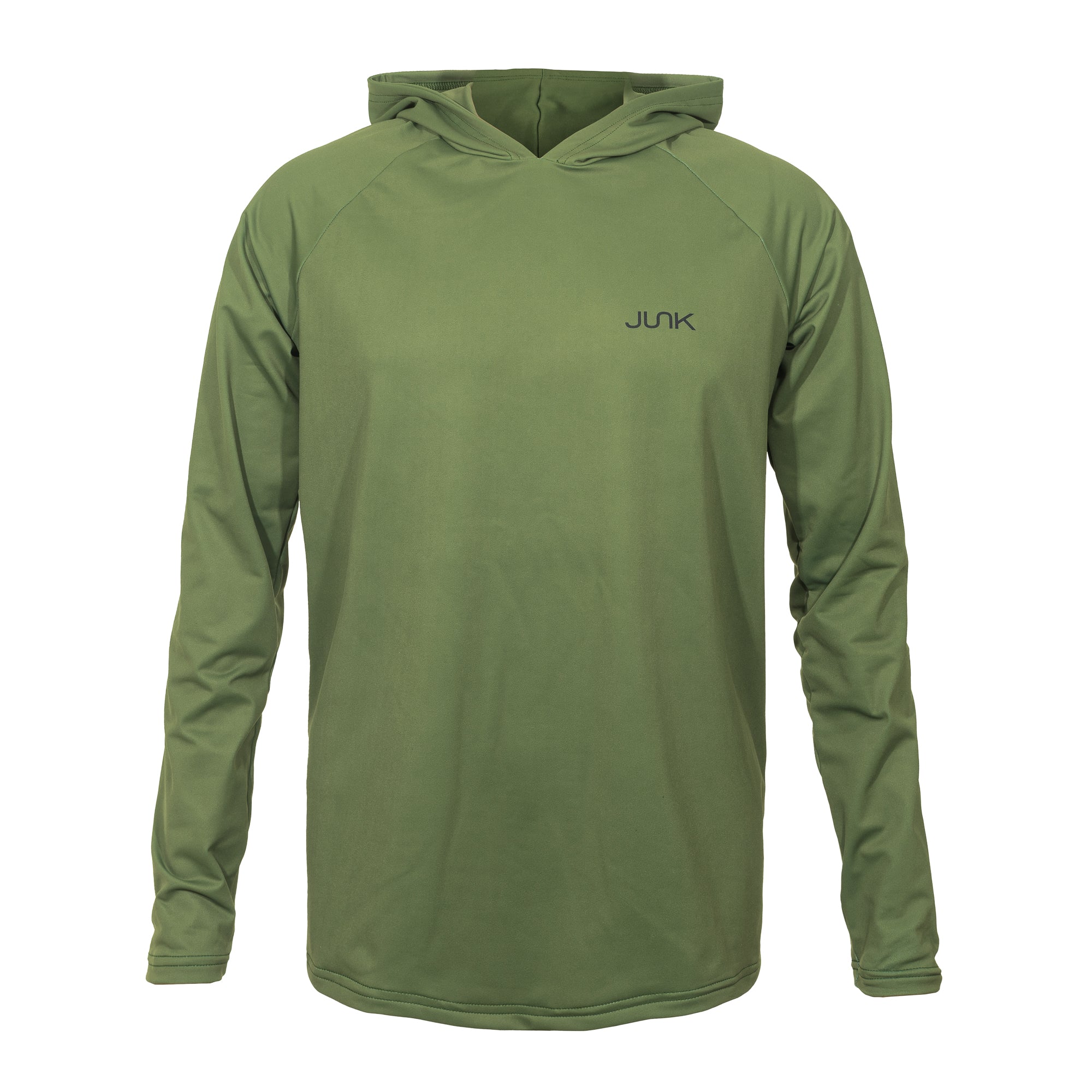 JUNK Tactical Green Performance Hoodie - Lightweight, Durable & Moisture-Wicking for Outdoor Activities, Hiking & Military Training