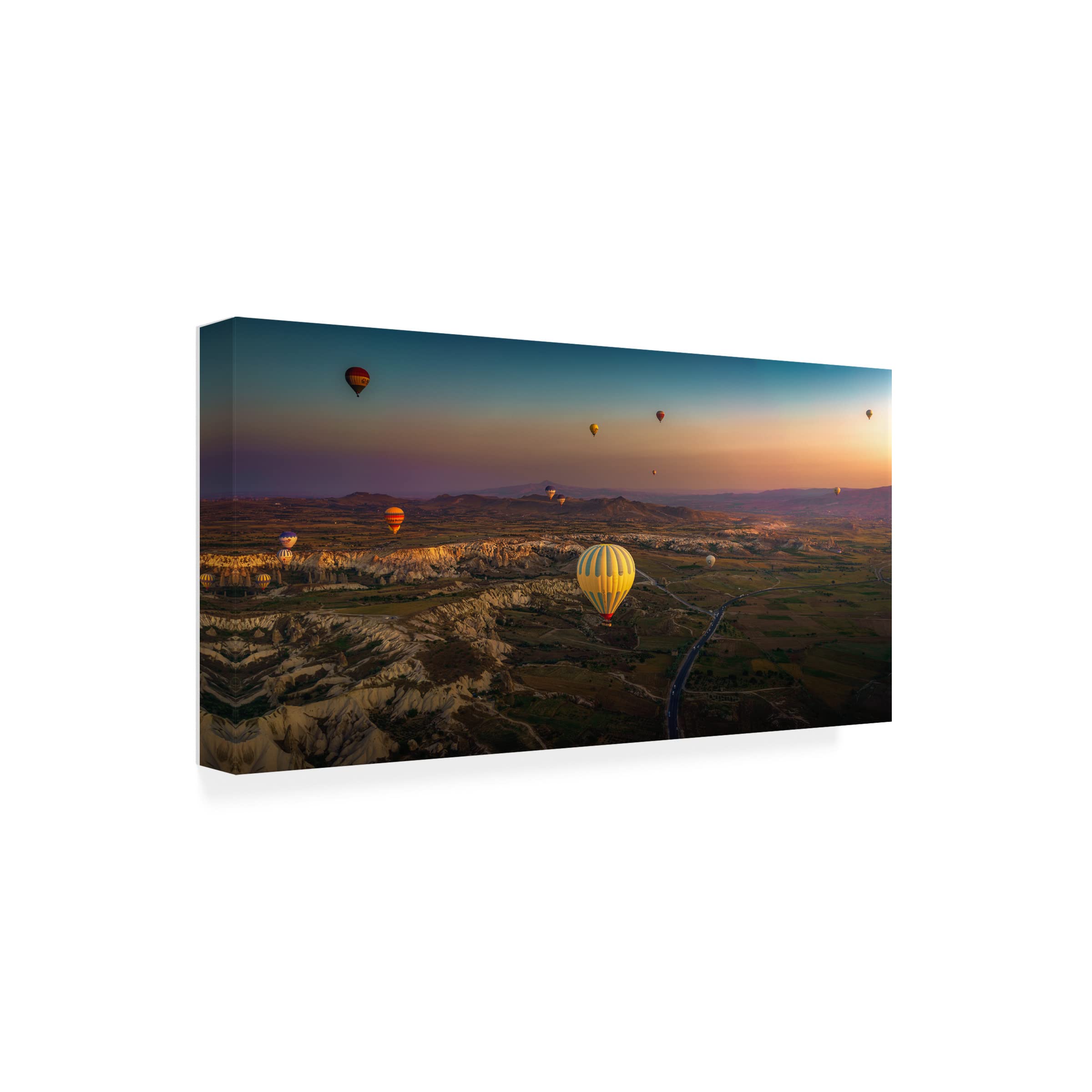 Trademark Fine Art 'Zero Gravity' Canvas Wall Art by Marco Antonio Cobo - Modern Abstract Painting for Living Room, Bedroom & Office Decor