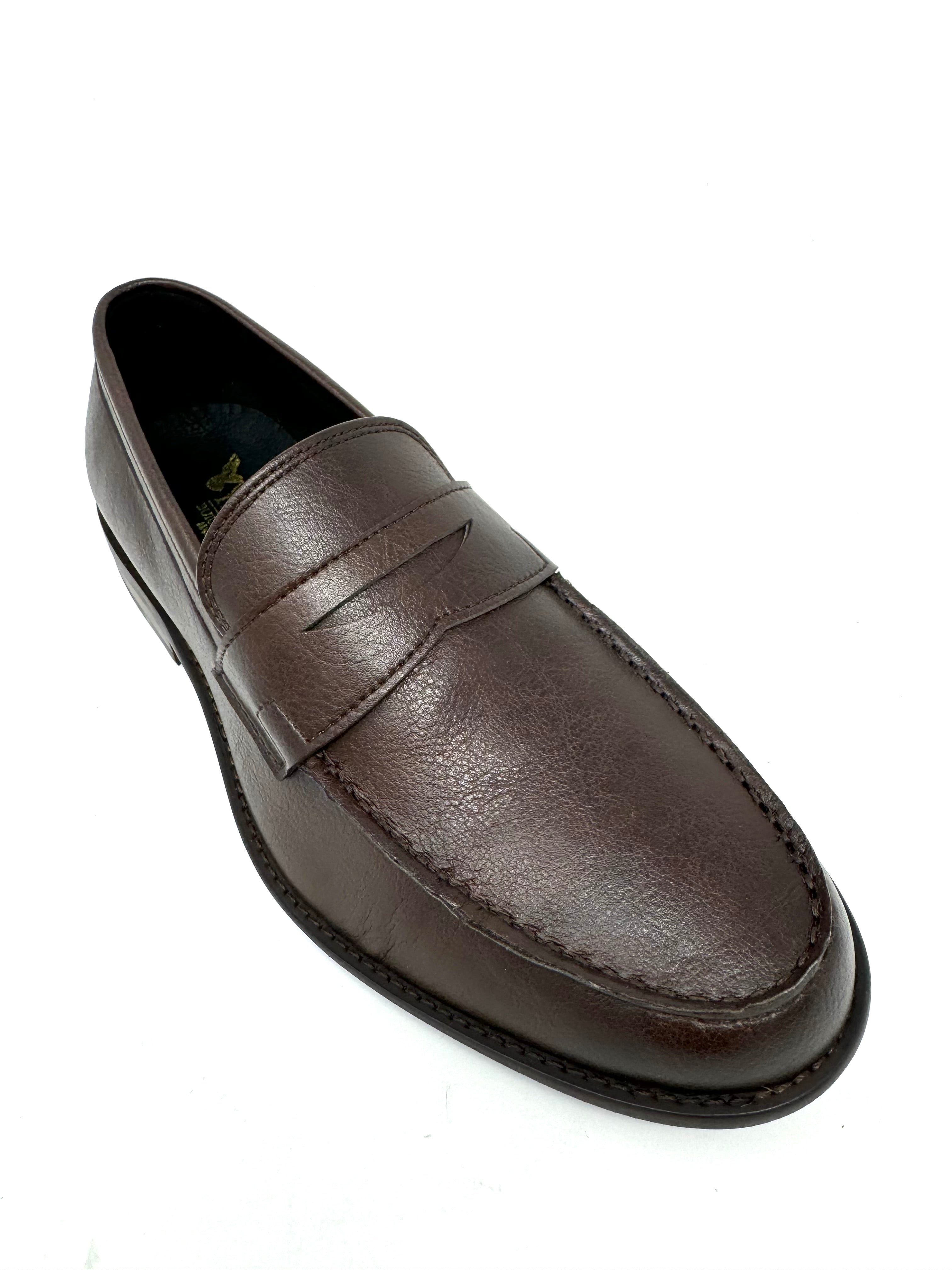 Premium Novacas Brown Anthony Loafers for Men - Comfortable & Stylish Slip-On Shoes for Business, Casual & Office Wear