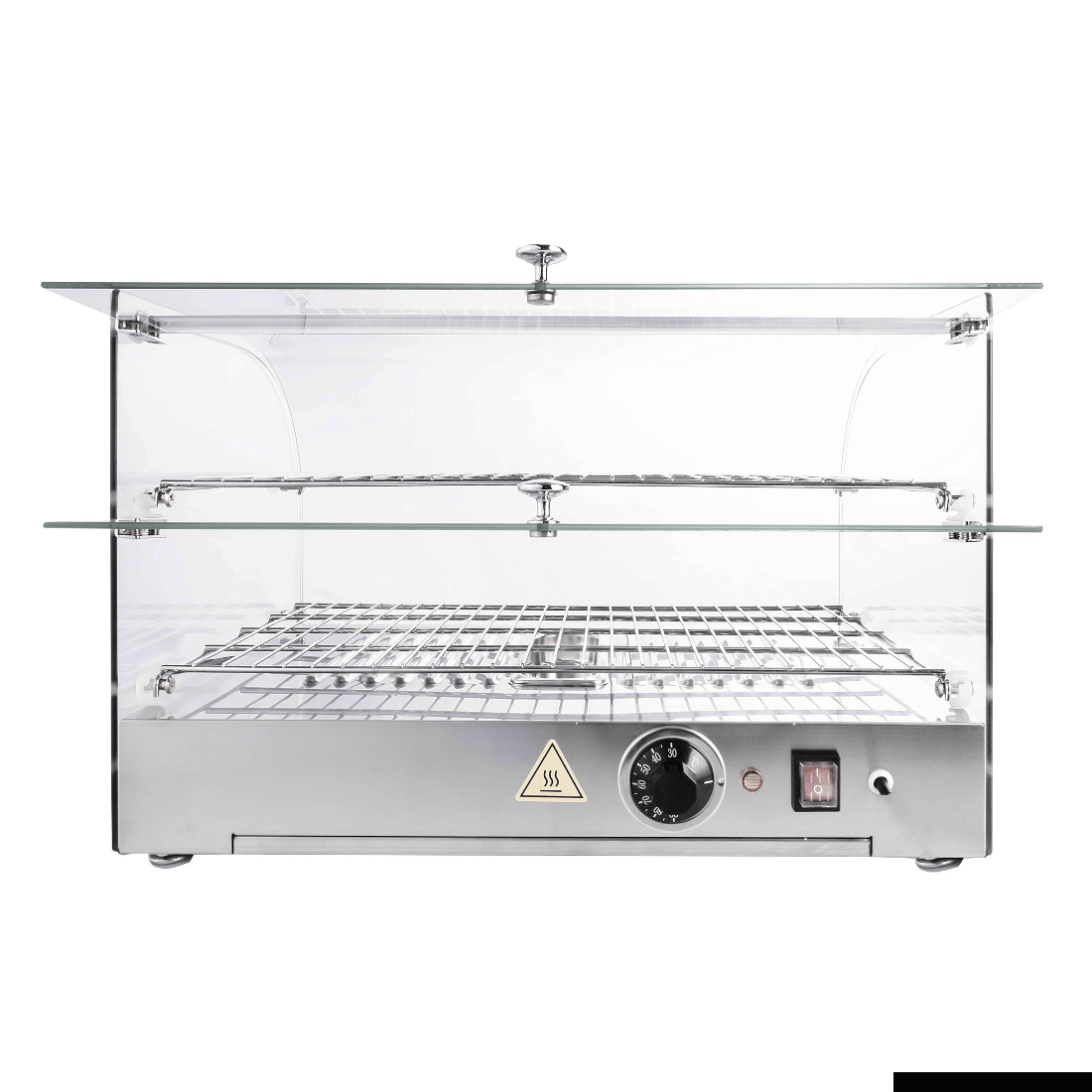 Bonvue HSW 50 Commercial Heated Food Display Case - Self-Service Countertop Warmer for Restaurants, Cafes & Buffets - Keep Meals Warm & Fresh for Customers