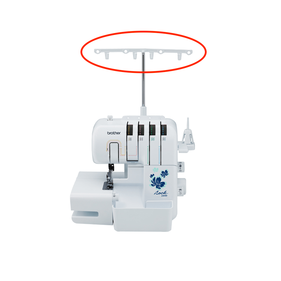 Brother Overlocker Thread Stand Horizontal Guide - Compatible with 1034D, 2504D, 3034D Models | Sewing Machine Accessory for Professional & Home Use