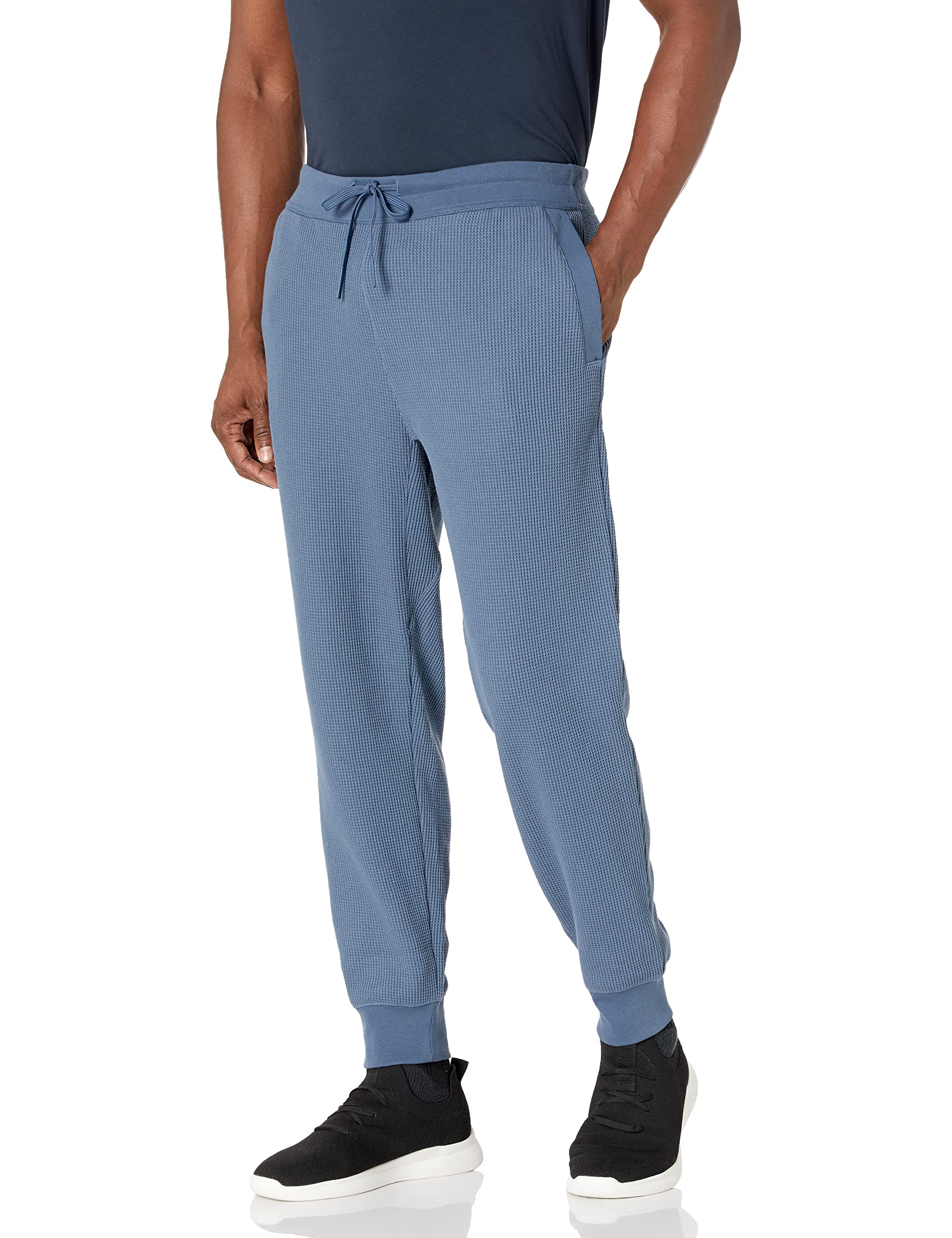 Theory Men's Balena Jogger Studio T Waffle - Comfortable Casual Pants for Lounge, Travel & Everyday Wear