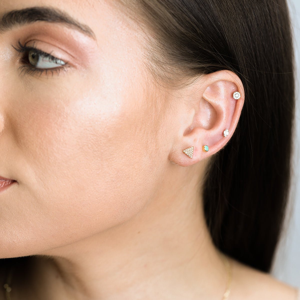 10k Yellow Gold Marquise Mixed Diamond Screw Back Earrings - Elegant Dangle Earrings for Women, Perfect for Weddings, Parties & Special Occasions