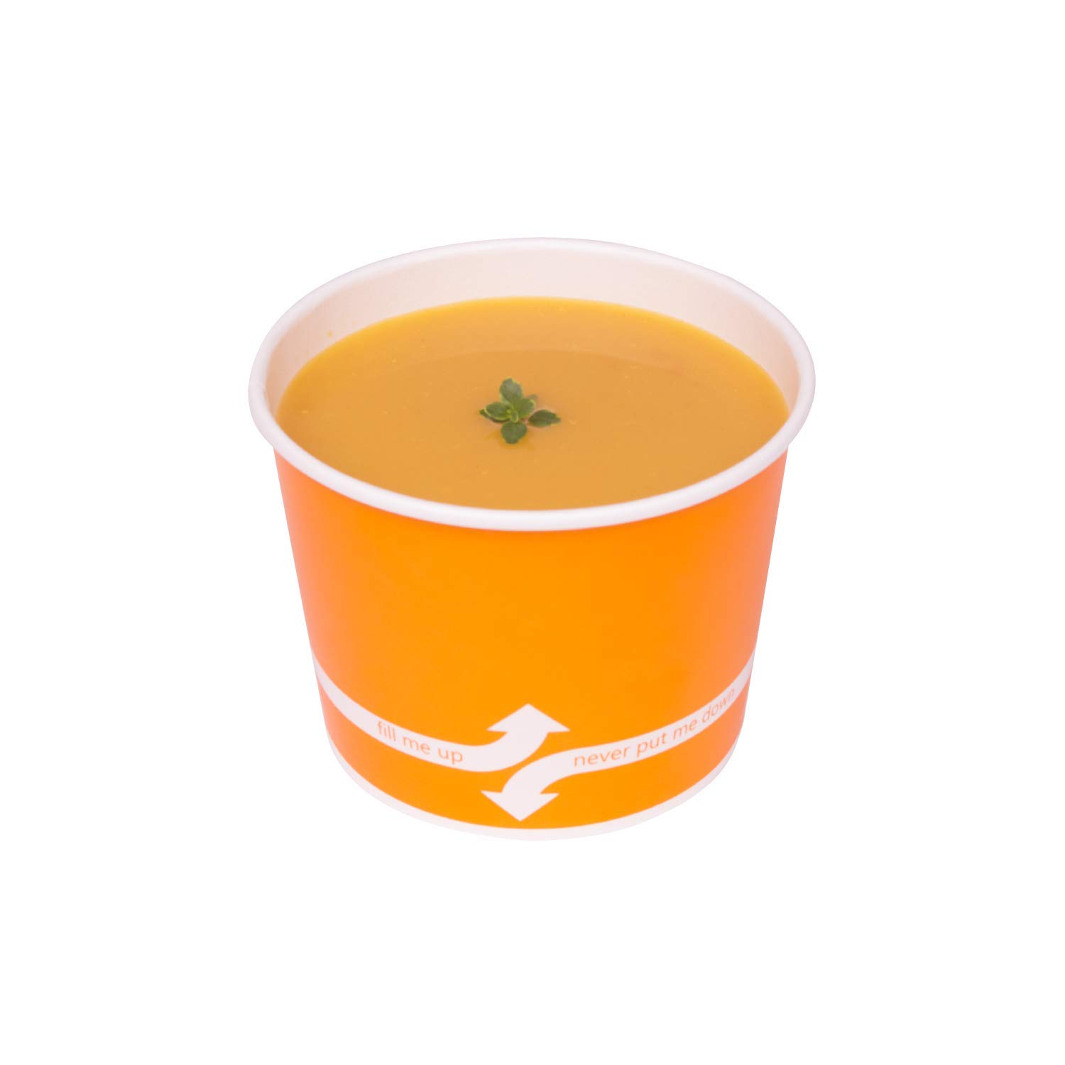 16oz (1000 Count) Disposable Paper Soup Bowls - Eco-Friendly Hot & Cold Food Containers for Soup, Noodles, Pasta, Snacks - Orange - Perfect for Restaurants, Catering, Parties and Takeout