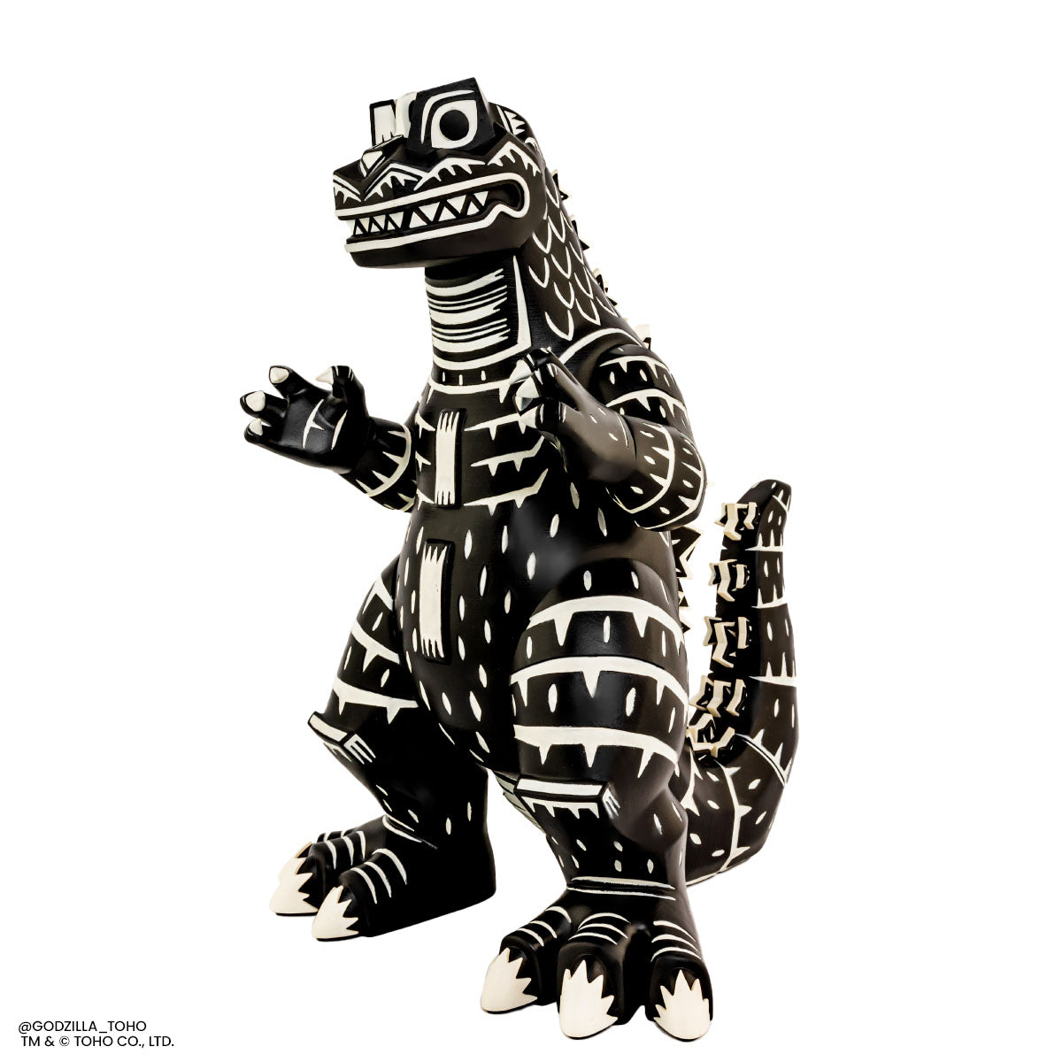 Godzilla Vinyl Designer Figure by Attack Peter - Linocut Variant Collectible Toy for Home Decor, Gift & Pop Culture Display