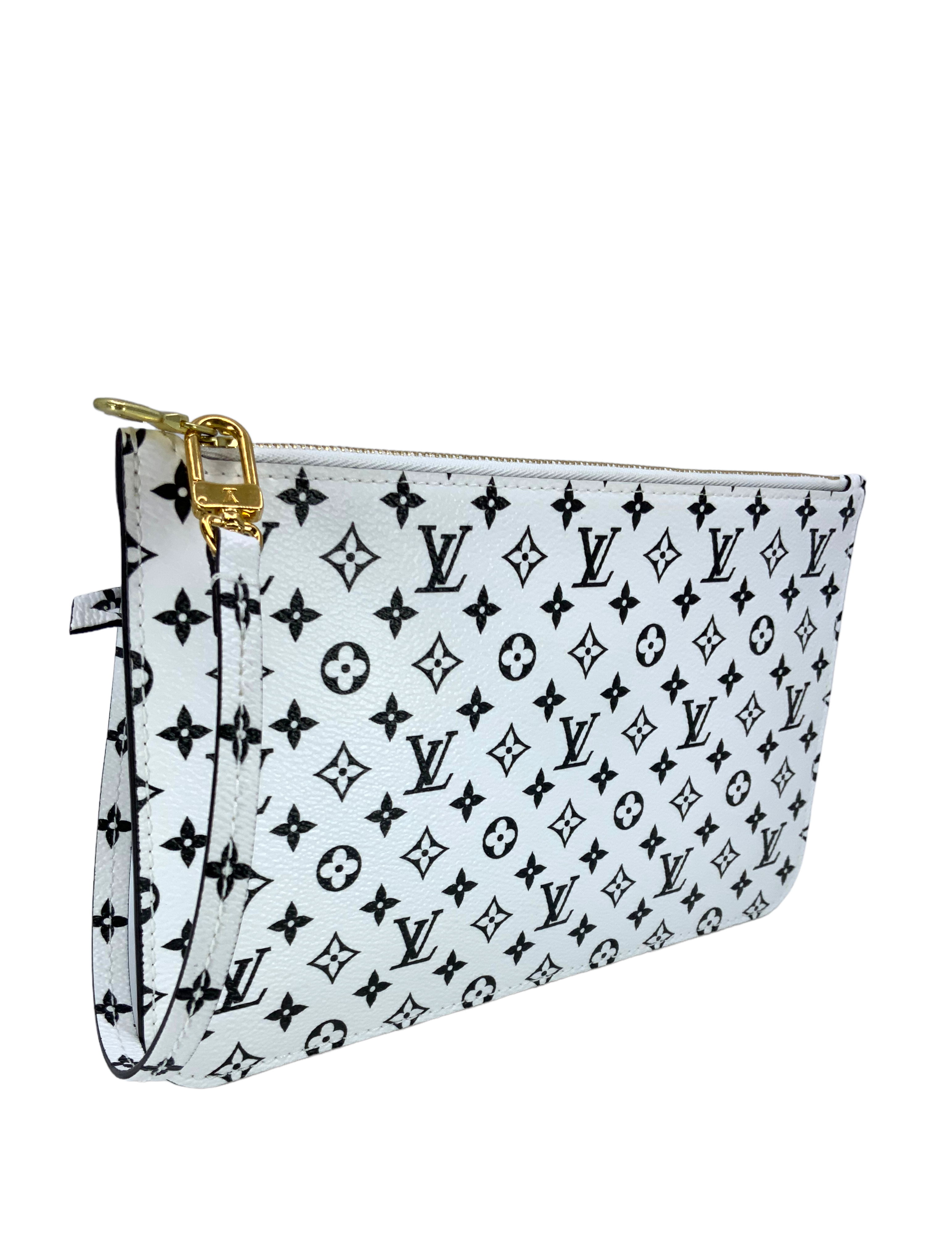Authentic Louis Vuitton Monogram Giant Neverfull MM Pochette Handbag - Luxury Tote Bag for Women, Perfect for Work, Travel & Everyday Use