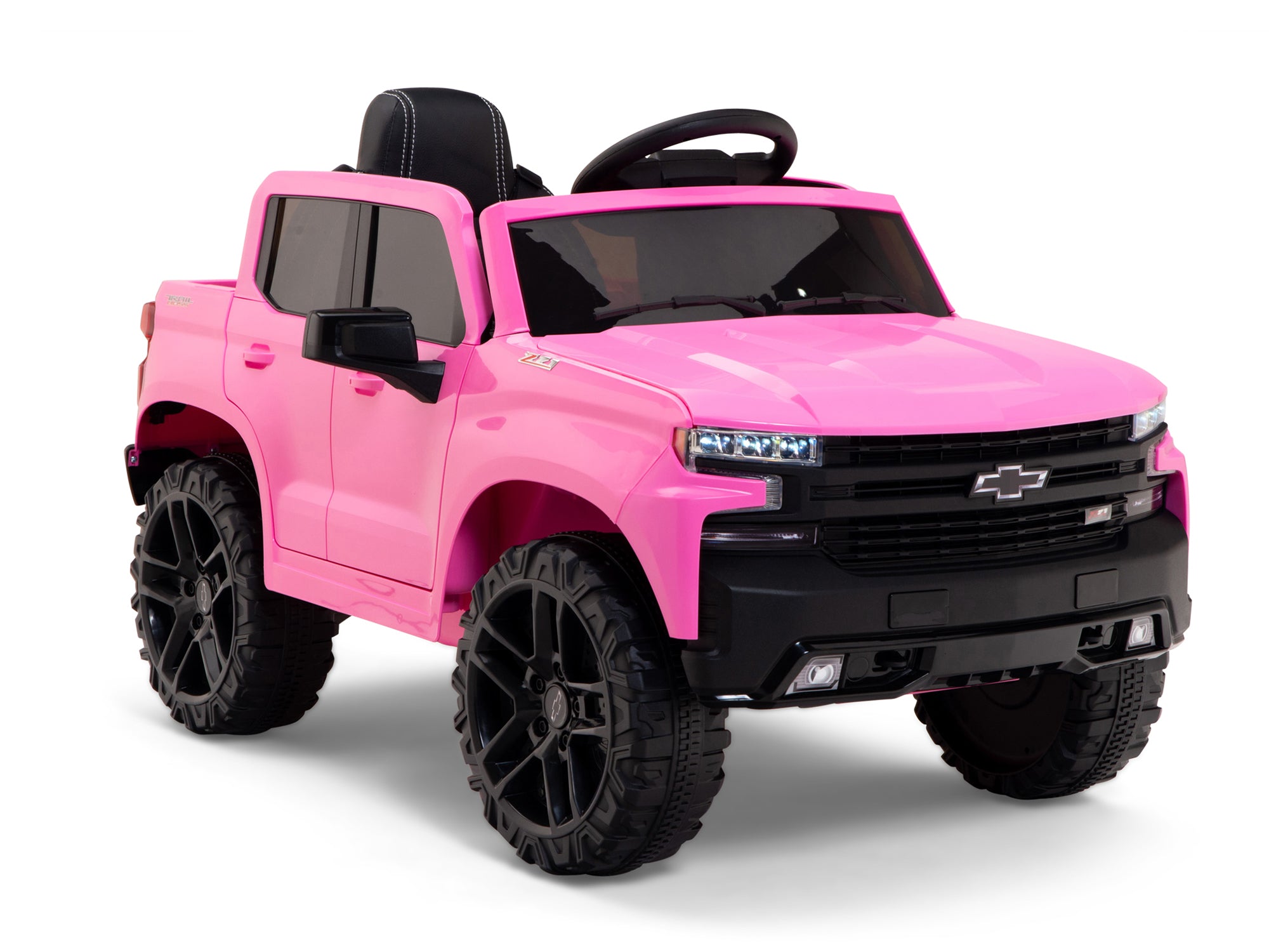 12V Chevrolet Silverado Kids Ride On Truck with Remote Control - Pink Electric Toy Car for Boys & Girls, Perfect for Birthday Gifts & Outdoor Play