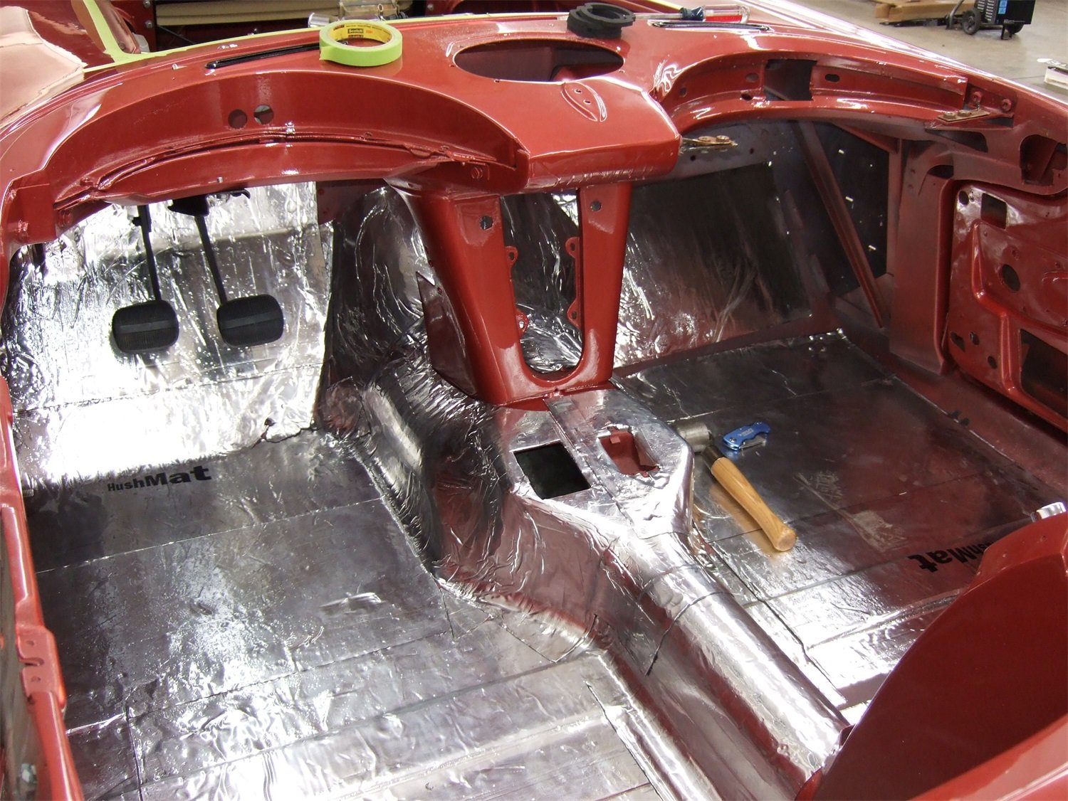 HushMat 627832 Sound and Thermal Insulation Kit for 1983-2014 Corvette Firewall - Noise Reduction & Heat Barrier for Car Interior, Engine Bay, and Floor Pan