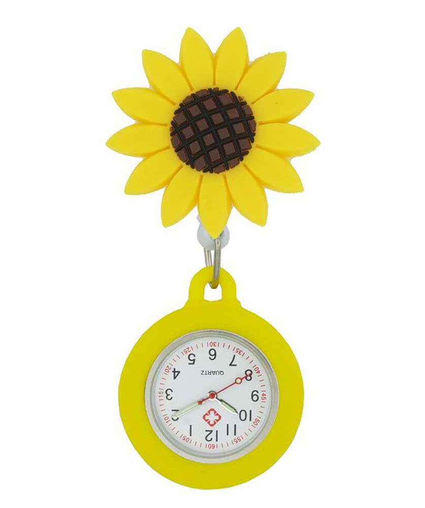 Retractable Nurse Watch with Second Hand for Nurses & Doctors - Clip-on Lapel Watch for Medical Professionals
