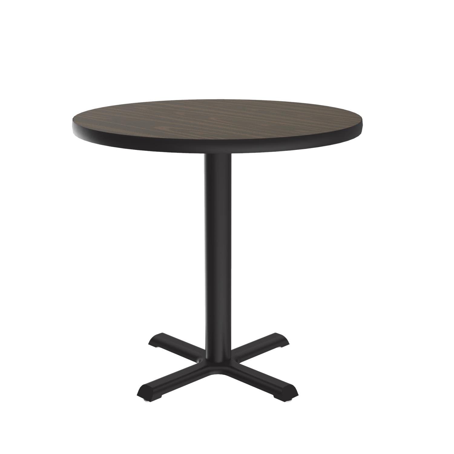 BXT30R-01 Adjustable Height Commercial Cafe Table - Heavy Duty Breakroom Table for Restaurants, Offices & Coffee Shops - Perfect for Dining, Meetings & Workstations