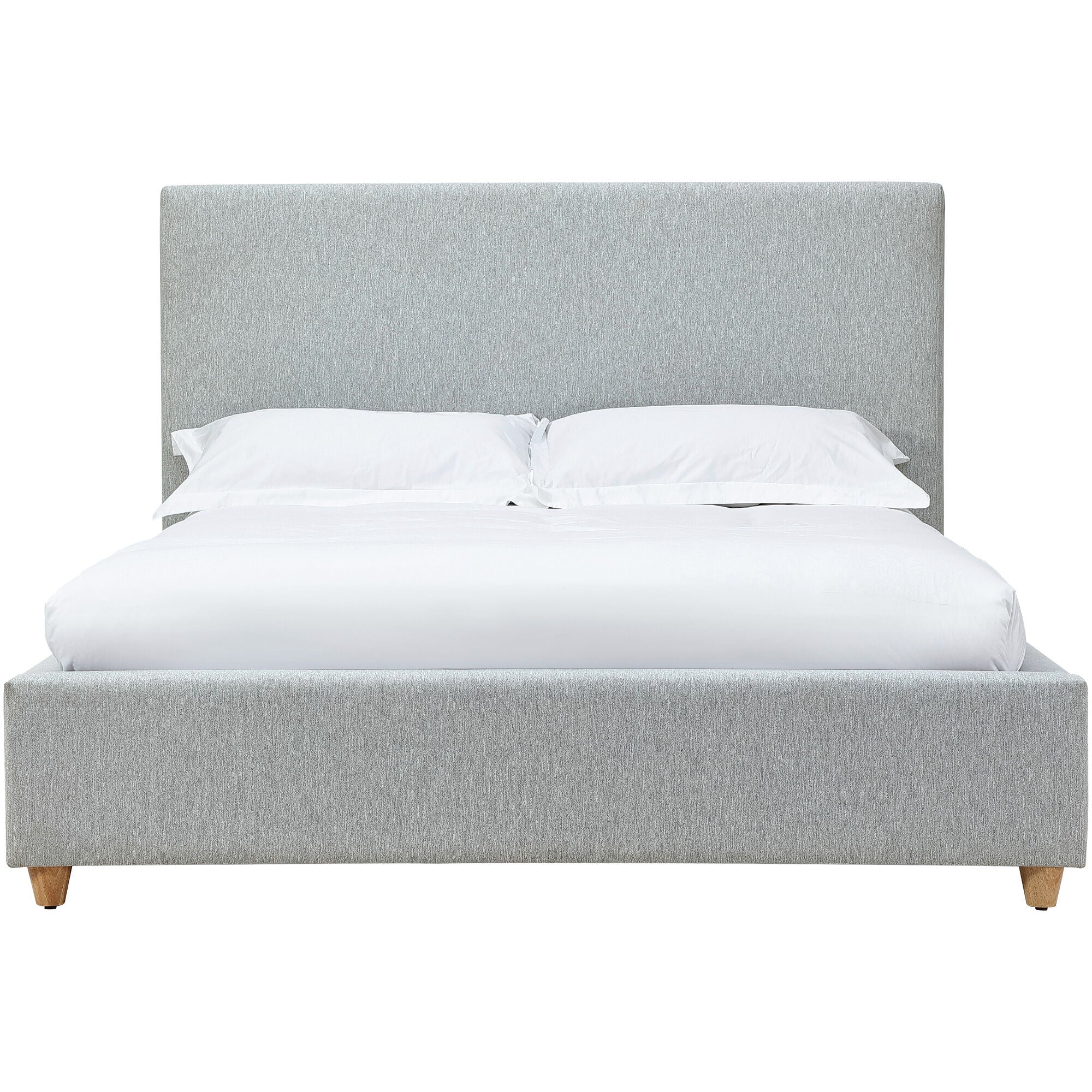 Olivia Bed 1 - Queen Size Wooden Bed Frame with Headboard - Modern Bedroom Furniture for Home Decor | Perfect for Master Bedroom, Guest Room & Apartment