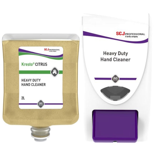 SC Johnson Deb Kresto Citrus Heavy Duty Hand Cleanser - Industrial Strength Orange Scented Hand Soap for Mechanics, Nurses & Tough Jobs - Perfect for Garages, Hospitals & Workshops