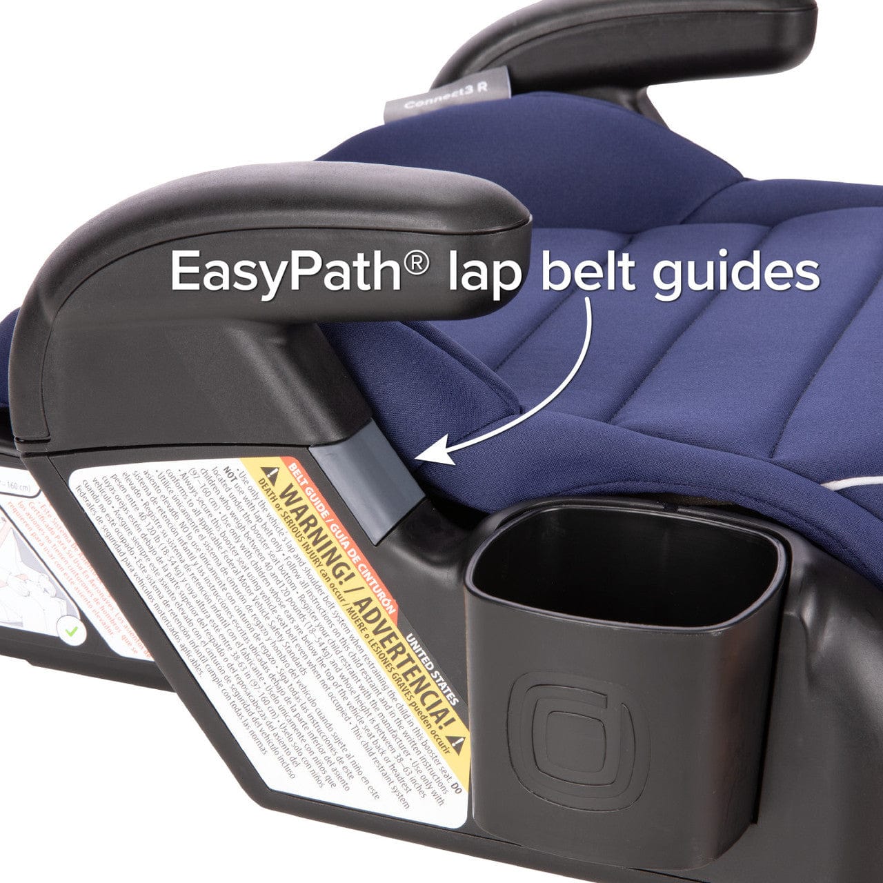 Diono Connect3® RXT Backless Booster Car Seat with LATCH System - 2 Pack for Kids Travel Safety | Perfect for School Carpool & Family Road Trips