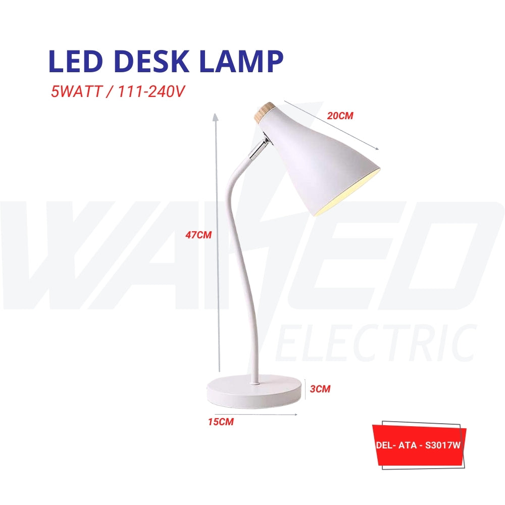 Best LED Desk Lamp with Adjustable Brightness - 3 Lighting Modes for Home Office, Study & Reading | Energy-Efficient Eye Protection Light for Work & Night Use