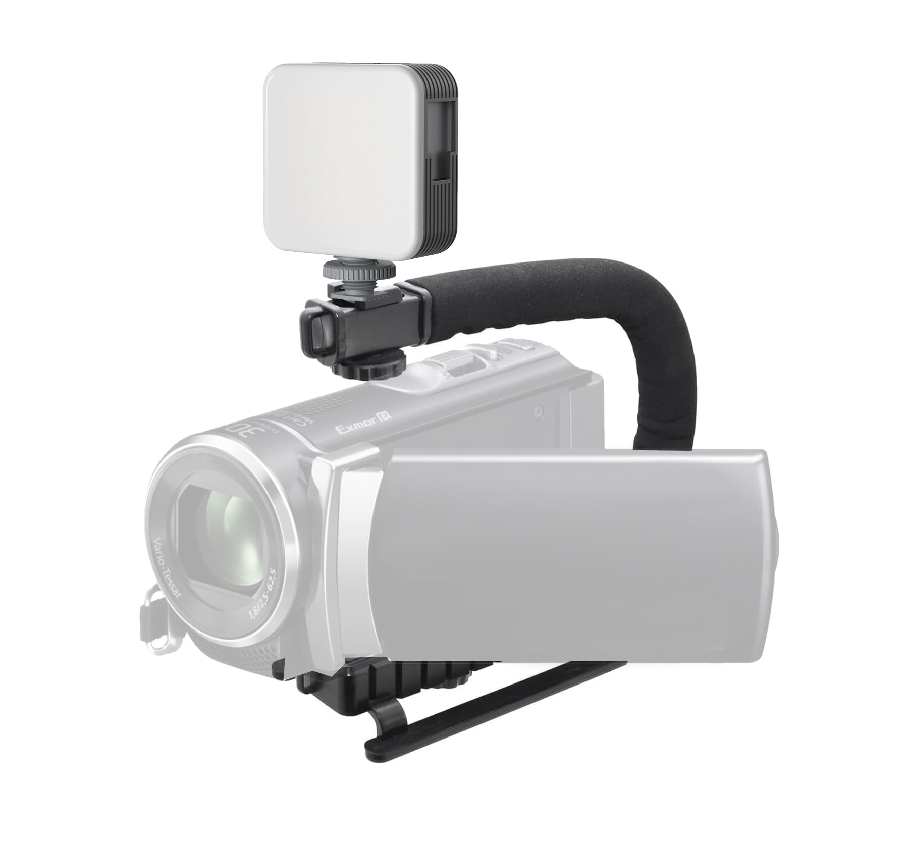 Super Bright LED High Power Video Light for Canon VIXIA HV40 Camera - Includes Mounting Brackets | Perfect for YouTube Videos, Live Streaming & Professional Videography