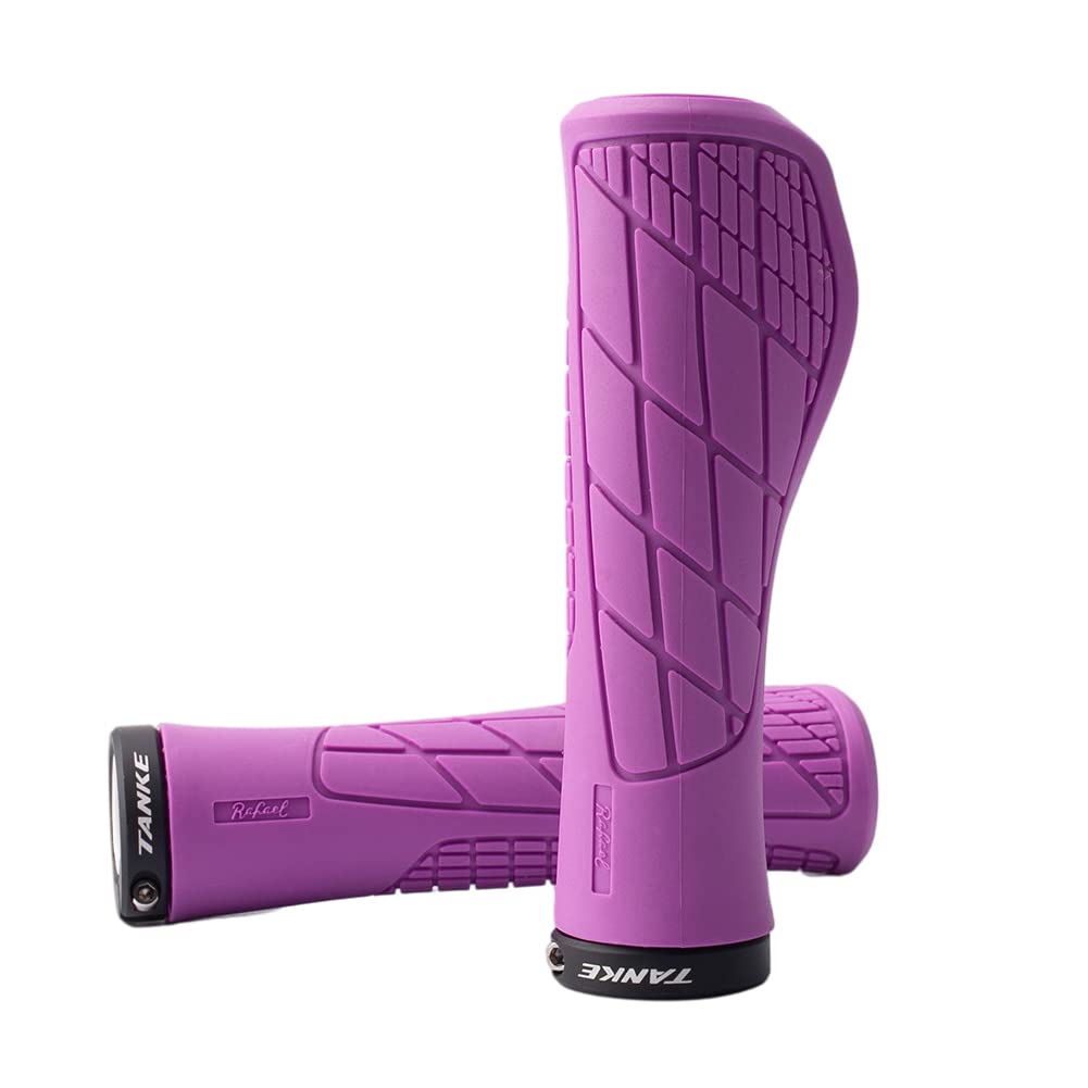 Premium MTB Bike Grips - Anti-Slip Silicone Handlebar Grips with Single Locking System for Mountain & Road Bicycles | Ergonomic Comfort for Long Rides, Commuting & Off-Road Cycling