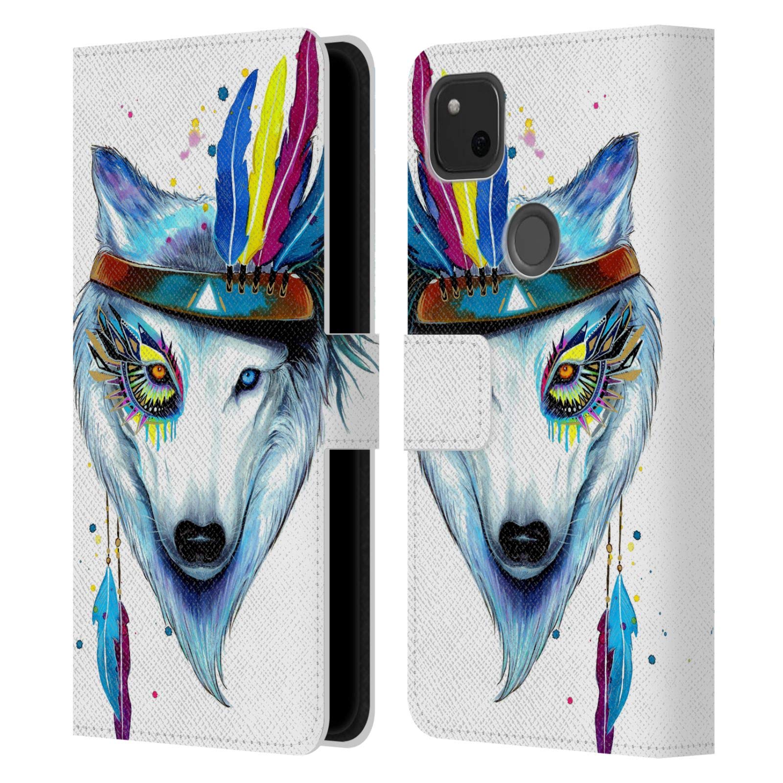 Pixie Cold Warrior Leather Wallet Case for Google Pixel 4a - Book Style Phone Cover for Daily Use