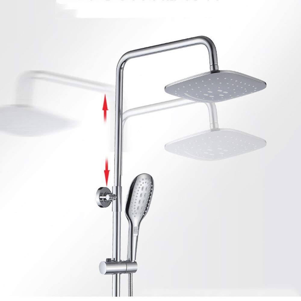 Premium Round Brass Rainfall Shower Head Set - Hot & Cold Wall Mounted Mixer Tap for Modern Bathroom | Durable Brass Construction, Adjustable Spray Settings - Perfect for Spa-Like Showers, Luxury Bathrooms & Home Renovations