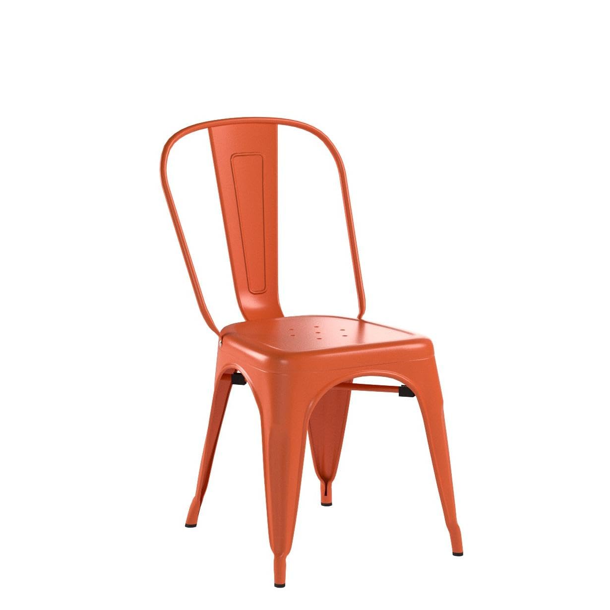 FDW Metal Dining Chairs Set of 4 - Indoor/Outdoor Stackable Patio Chairs with 18