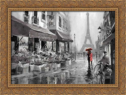 Canvas Art in a Gold Ornate Wood Frame