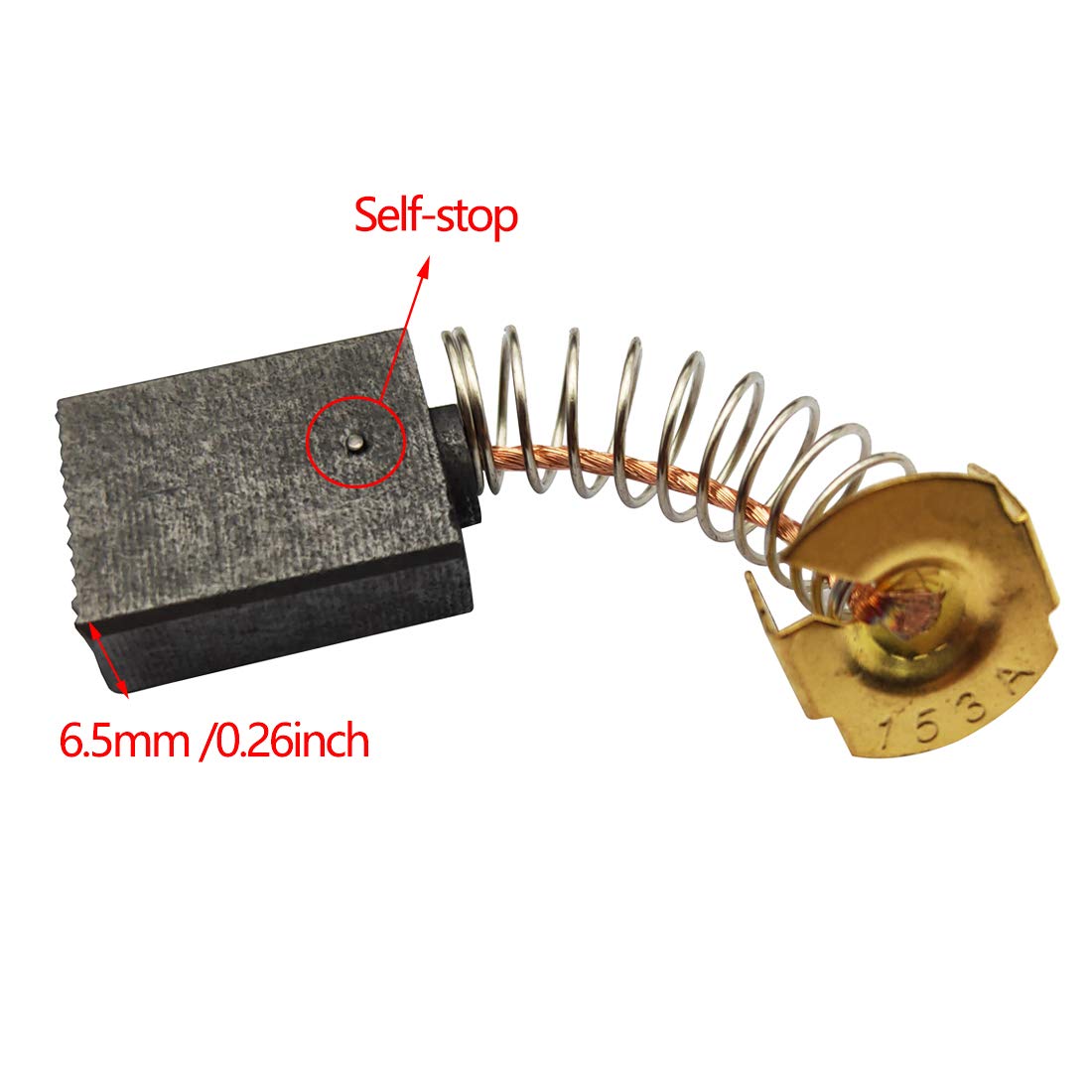 High-Performance Electric Carbon Motor Brushes - 30Pcs Angle Grinder Replacement Kit (6.5x13.5x18mm 153A) for Power Tools Maintenance & Repair | Ideal for DIY Projects, Home Improvement & Professional Workshop Use