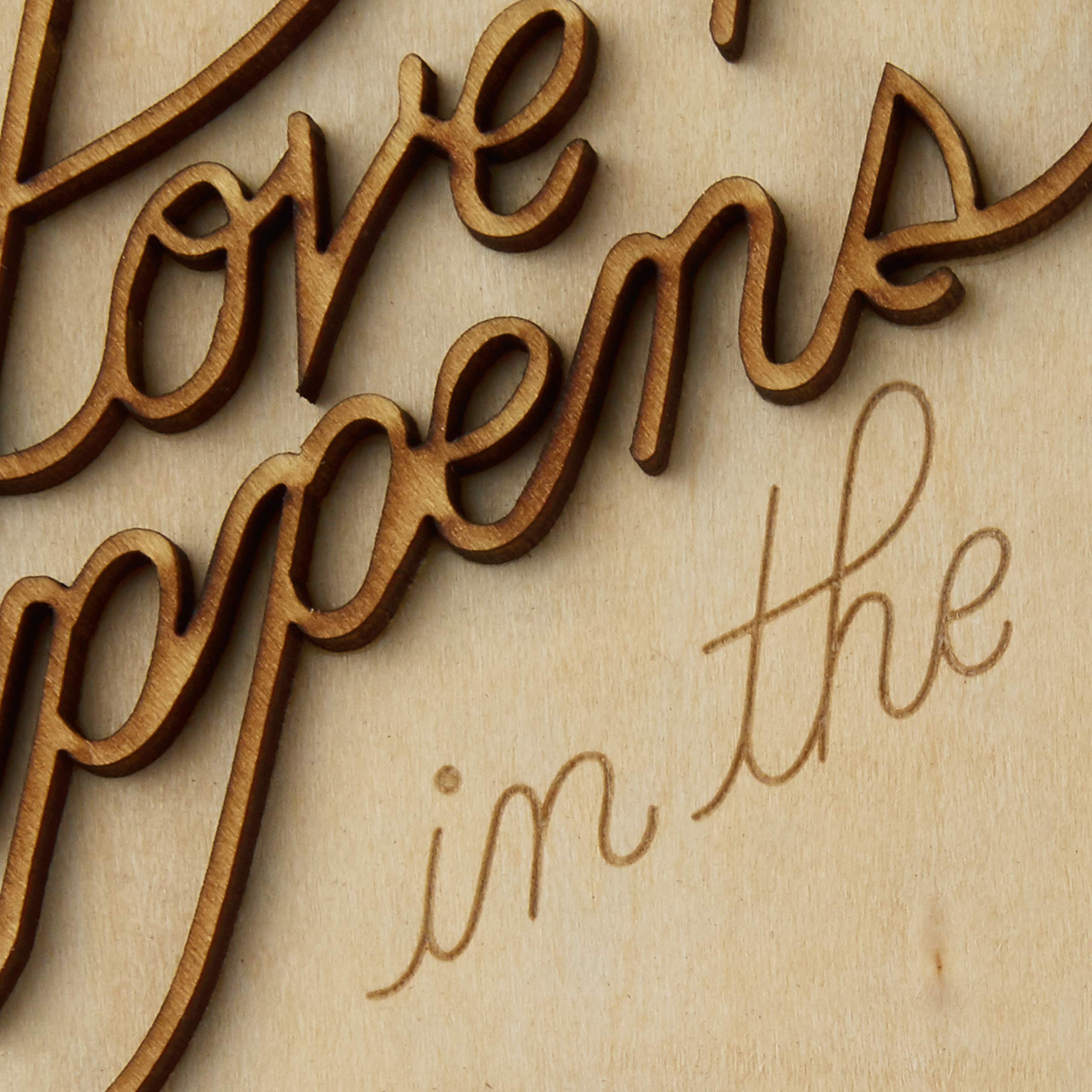 Hallmark Signature Love Card - Romantic Anniversary, Birthday & Sweetest Day Greeting Card with Wood Lettering Design (Little Moments Collection) - Perfect for Couples, Wife, Husband & Loved Ones