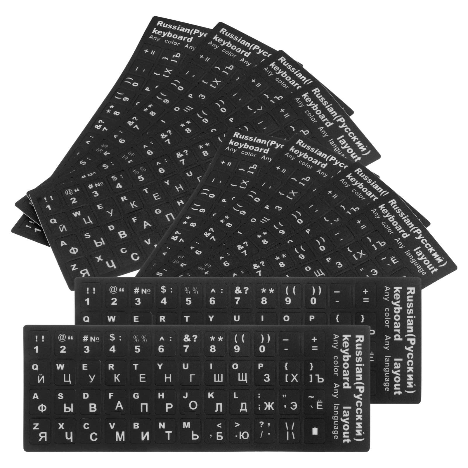 Uonlytech Wireless Keyboard with 10pcs Thai Keyboard Stickers - Compatible with Computer & Laptop - Thai Language Labeling Stickers for Easy Typing - Perfect for Multilingual Users, Travelers & Language Learners