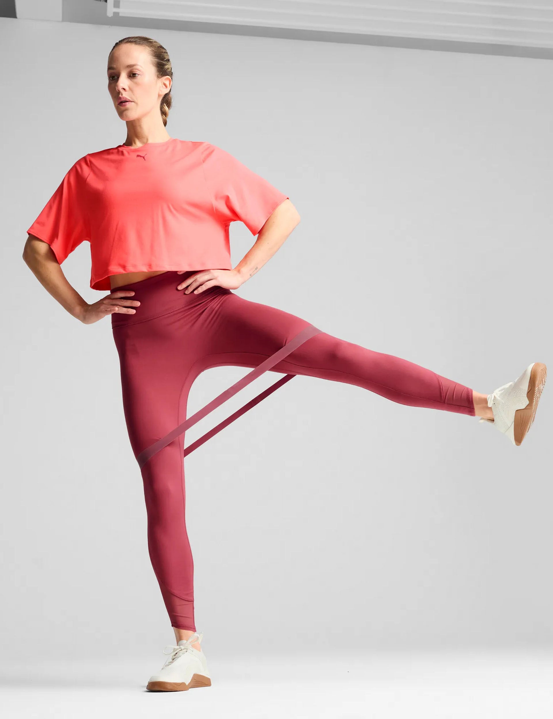 Cloudspun Mesh Tee - Soft Breathable Peach Frost Women's T-Shirt for Casual Wear & Summer Outfits