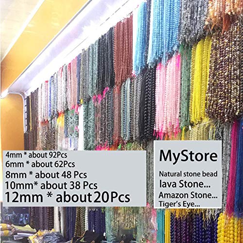 10mm Natural Striped Agate Beads - Round Loose Stone Beads for DIY Jewelry Making (Grey, 38Pcs) | Perfect for Bracelets, Necklaces, Earrings & Craft Projects