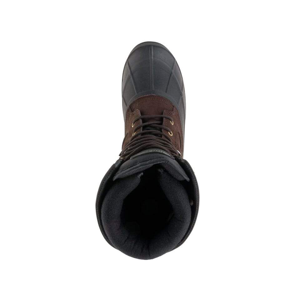 KAMIK Nation Wide Men's Dark Brown Waterproof Winter Boots - Warm & Durable Snow Boots for Hiking, Work, and Outdoor Adventures