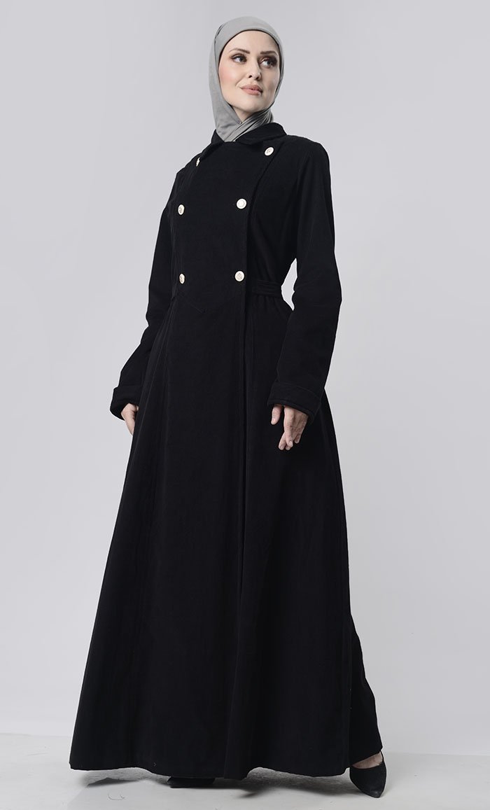 Stylish Front Double Side Button Corduroy Jacket for Men & Women - Perfect for Fall & Winter Layering