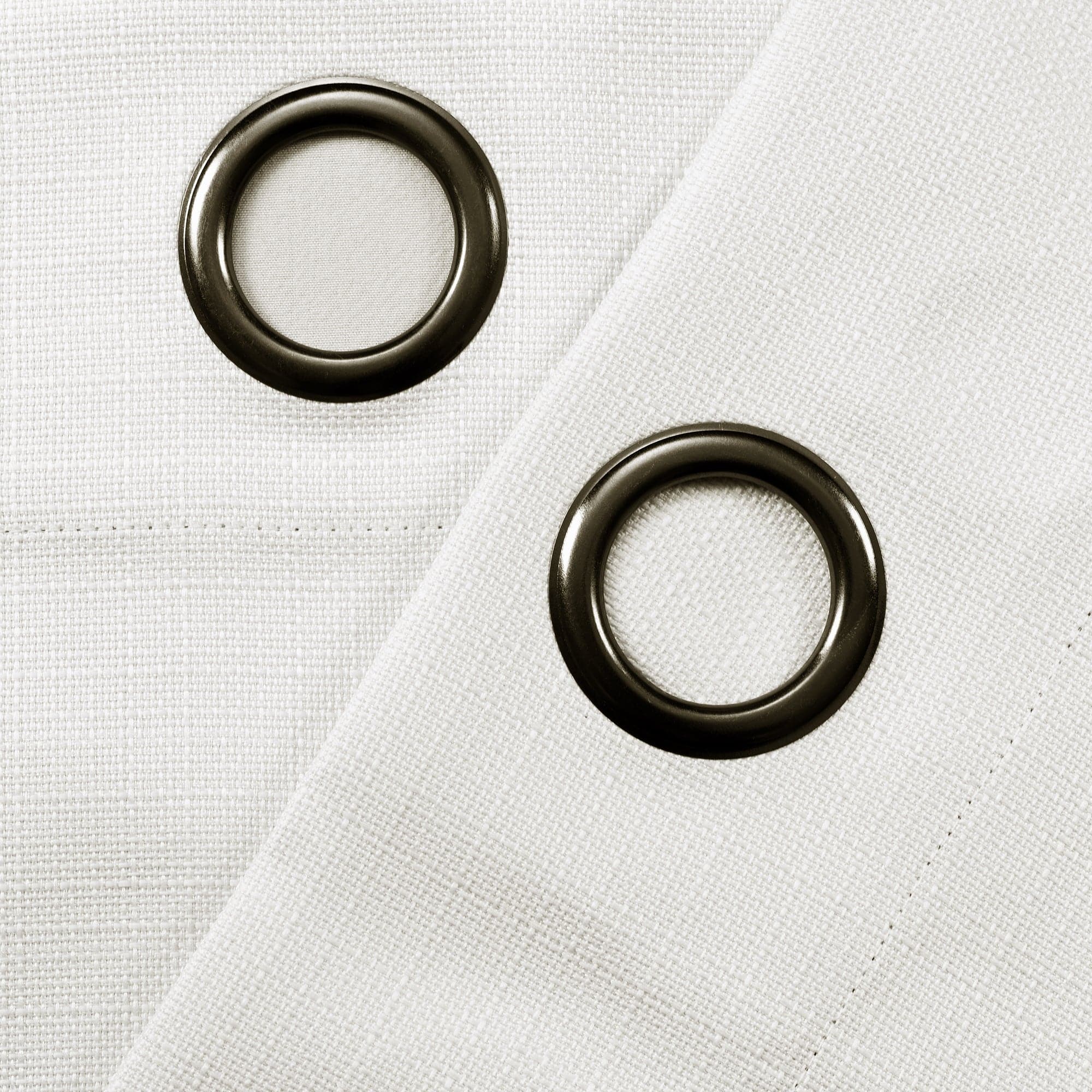 Blackout Window Curtains - Faux Linen Fabric for Complete Darkness & Light Blocking - Perfect for Bedrooms, Home Theater & Nursery (Set of 2 Panels)