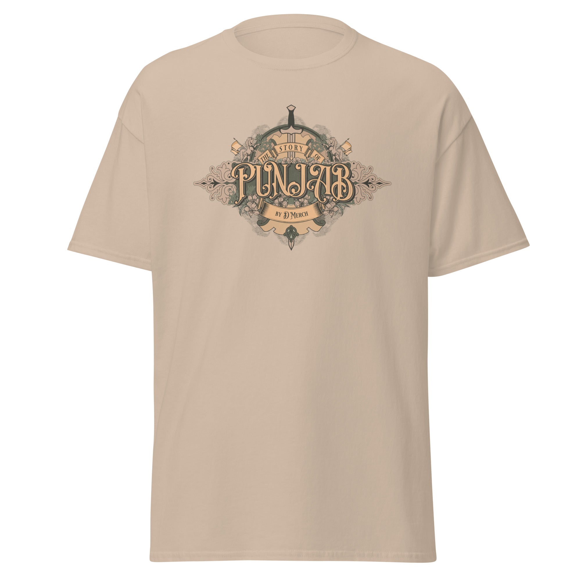 Story of Punjab Men's Classic Cotton T-Shirt | Comfortable Casual Wear for Everyday Outfits | Perfect for Street Style, Weekend Outings & Travel