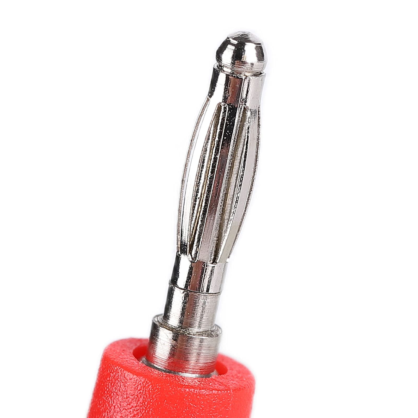 2mm Banana Plug Connector - ABS & Red Copper Shake Proof Fast Connect for Electronics - Ideal for Audio Equipment, Test Leads & DIY Projects